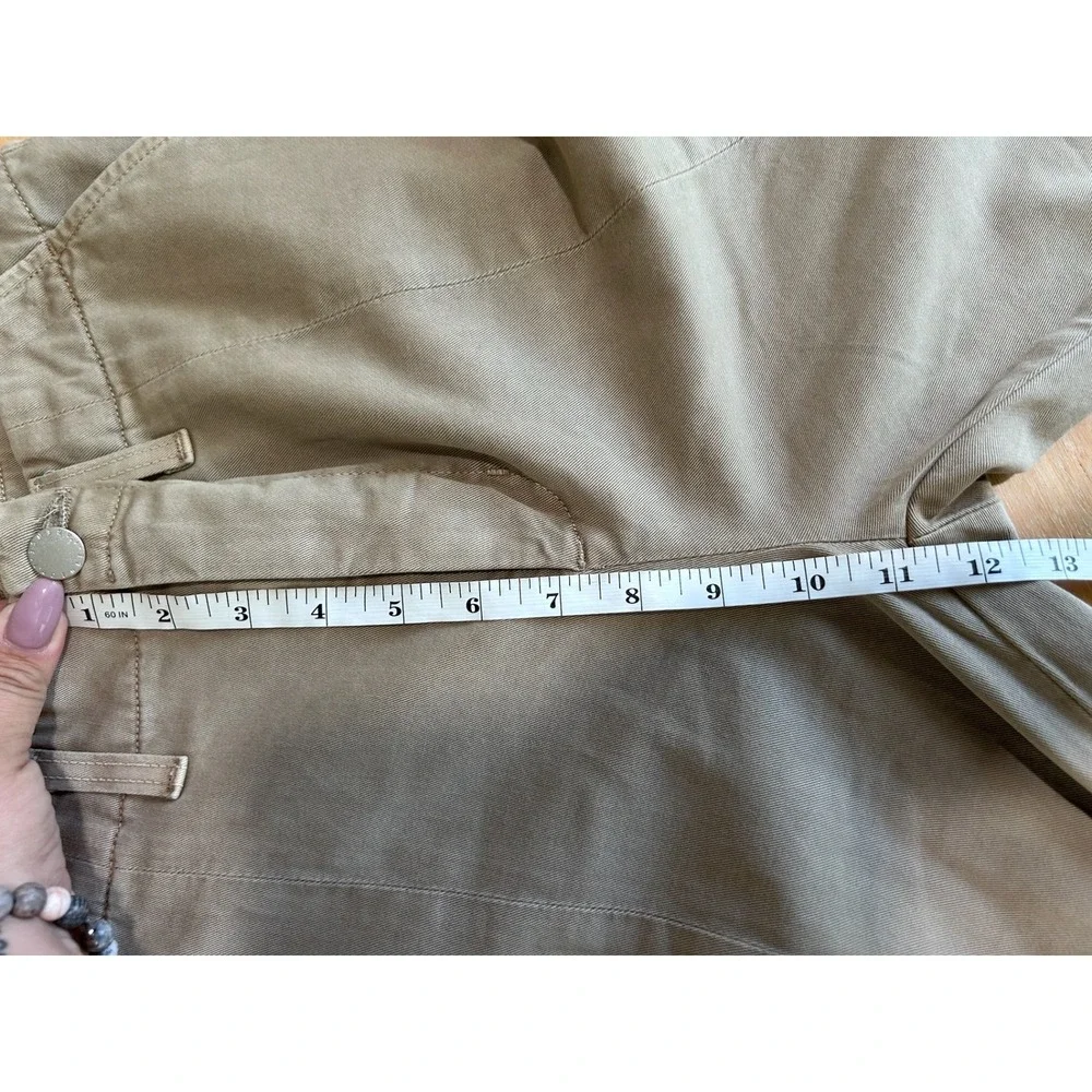 L'AGENCE Brooklyn High Rise Utility Wide Leg Cargo Pants Rye Tan Sz29 Designer - Picture 11 of 11